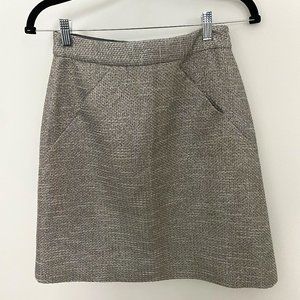 Kate Spade Cream & Gold Metallic 'Skirt The Rules' Skirt, with Pockets, co cute!